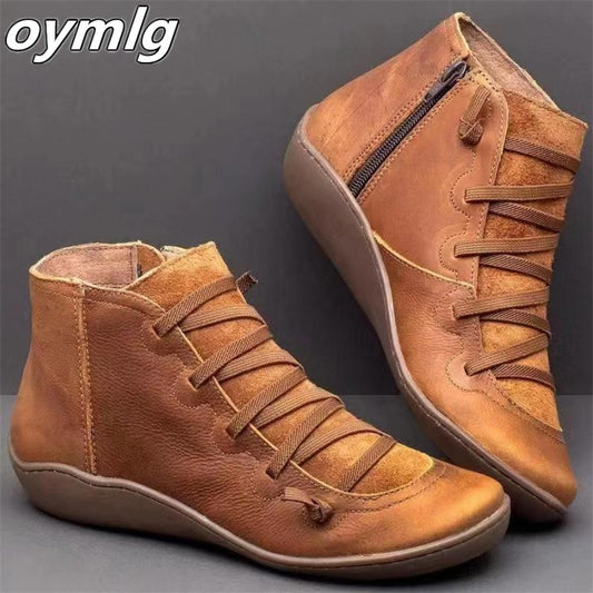 Women Winter Boots Comfortable Chaussure Homme Casual Flat Boots